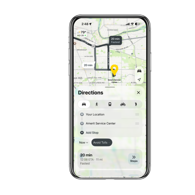 Directions to an amerit fleet service center