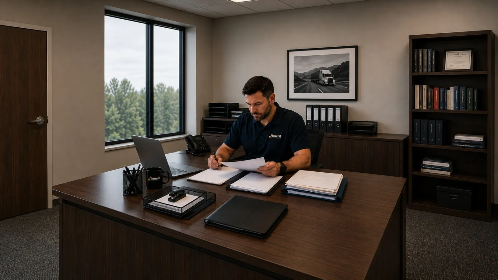 Amerit employee reviews accident claims and subrogation documentation